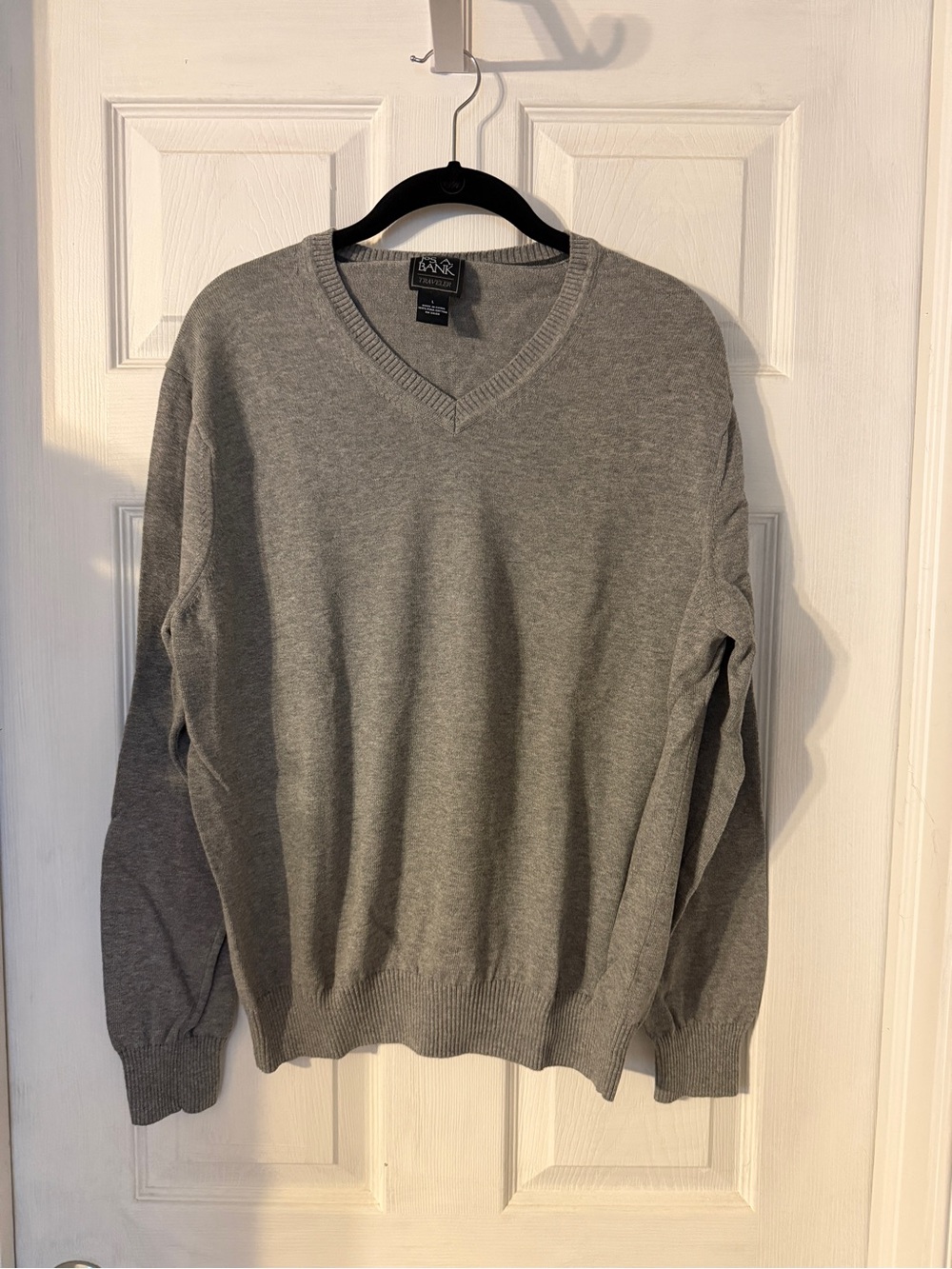 Jos. A. Bank Men’s V-Neck Sweater - Heather Gray
